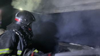 Фотография к новости: Лисаковскте автокөлік өртеніп кетті