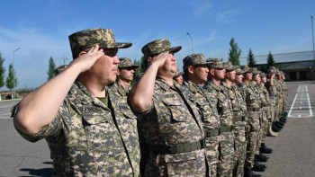 Фотография к новости: Астанада әскери міндеттілердің жоспарлы әскери жиыны аяқталды