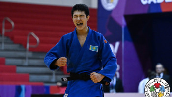 Фотография к новости: Дзюдо: Санжар Ерұланұлы кадеттер арасында әлем чемпионы атанды