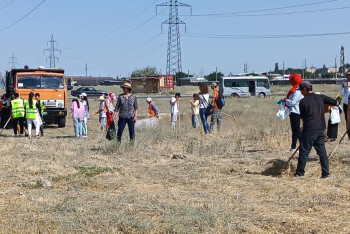 Фотография к новости: Таза Қазақстан: Жамбылда экологиялық акция жалғасуда