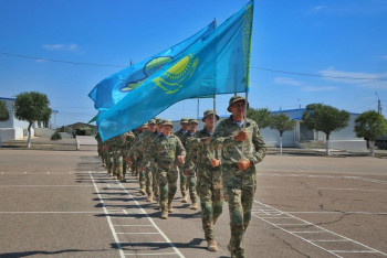 Фотография к новости: Қазақстанның әскери қызметшілері ҰҚШҰ оқу-жаттығуларына қатысу үшін Қырғызстанға барды
