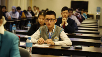 Фотография к новости: Ауыл мектептерінің оқушылары республикалық олимпиадада бақ сынайды