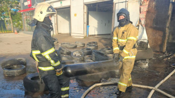 Фотография к новости: Астанада автосервис өртенді