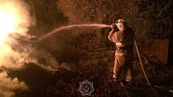 Фотография к новости: Алматы облысында 10 тонна шөп өртенді