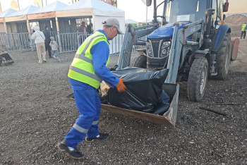 Фотография к новости: Дүниежүзілік көшпенділер ойындары басталғалы 140 тоннадан астам қалдықтар шығарылды