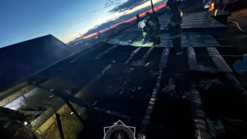 Фотография к новости: Ақмола облысында жеке тұрғын үй өртенді