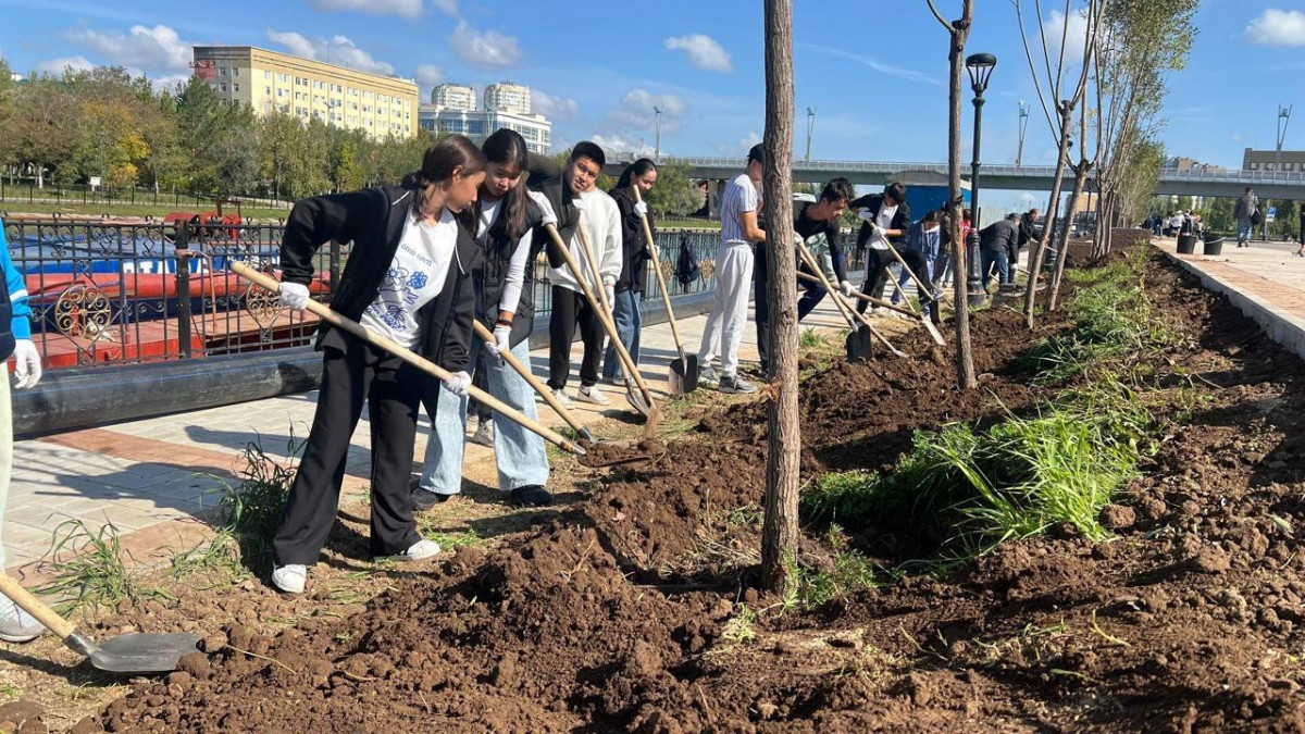 «Таза Қазақстан»:  Ақбұлақ өзенінің бойына жүздеген ағаш отырғызылды