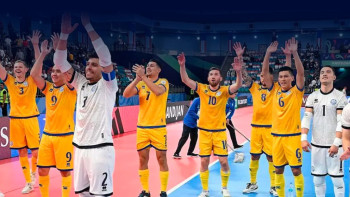 Фотография к новости: Әлем чемпионаты. Футзалдан ел құрамасы мерзімінен бұрын плей-офф кезеңіне шықты