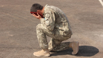 Фотография к новости: Ұлттық ұланның 15 жауынгері күрең берет иегері атанды