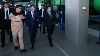 Фотография к новости: Бектенов су тұщыту зауытын жаңғырту жұмысының барысын тексерді