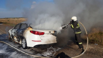 Фотография к новости: Бір тәулікте 4 автокөлік өртке оранды