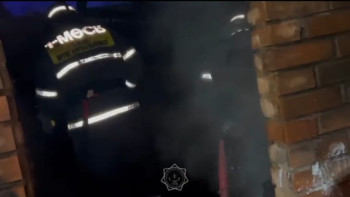 Фотография к новости: Қостанай облысының құтқарушылары ірі өртті сөндірді