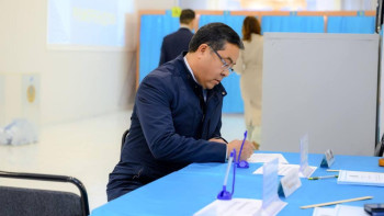 Фотография к новости: Нұрлан Ұранхаев референдумда дауыс берді