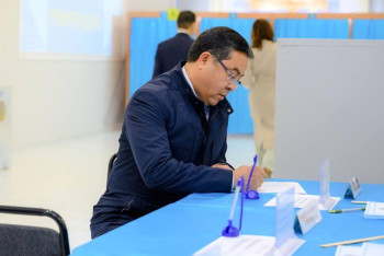 Фотография к новости: Нұрлан Ұранхаев референдумда дауыс берді