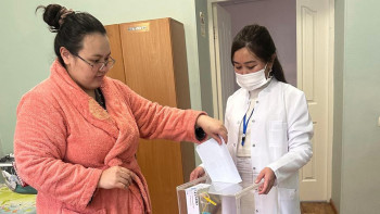 Фотография к новости: Алматыдағы перзентханалардағылар да дауыс берді