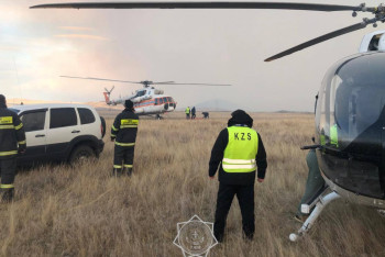 Фотография к новости: Павлодар облысындағы өртті сөндіруге әскери ұшқыштар жұмылдырылды