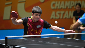 Фотография к новости: Үстел теннисінен ерлер командасы Азия чемпионатының ширек финалына шықты