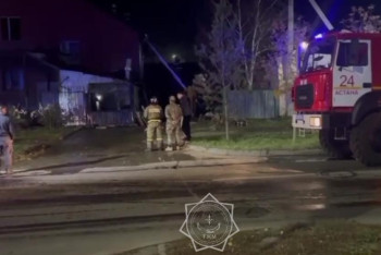 Фотография к новости: Астанада түнгі өрт сөндірілді