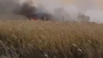 Фотография к новости: Атырауда "Ақжайық" табиғи резерваты аумағында қамыс өртеніп жатыр