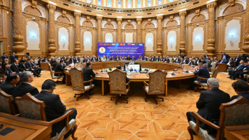 Фотография к новости: Сенат төрағасы Тәжікстанда халықаралық конференцияға қатысты