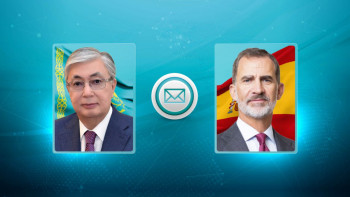 Фотография к новости: Мемлекет басшысы Испания Короліне құттықтау жеделхатын жолдады