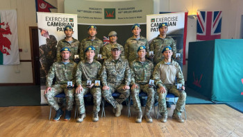 Фотография к новости: Әскерилер беделді халықаралық «Кембрий патрулі» жарысында үздік үштікке енді