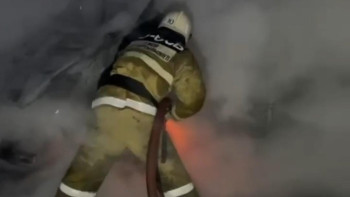 Фотография к новости: Қостанайда жүк көлігі өртке оранды