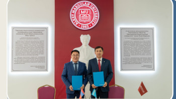 Фотография к новости: Марғұлан университеті Моңғолия ұлттық білім университетімен меморандумға отырды