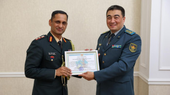 Фотография к новости: Қазақстанға Үндістанның жаңа әскери атташесі келді