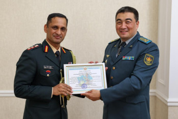 Фотография к новости: Қазақстанға Үндістанның жаңа әскери атташесі келді