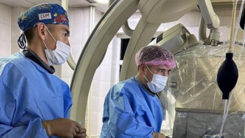 Фотография к новости: Қарасайда дәрігерлер алғаш рет ұйқы артериясына ота жасады