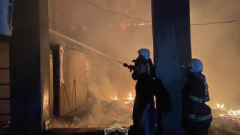 Фотография к новости: Түркістан облысында үш тонна шөп өртенді