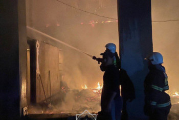 Фотография к новости: Түркістан облысында үш тонна шөп өртенді