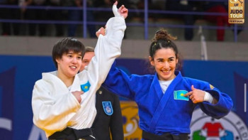 Фотография к новости: Әбужақынова мен Тынбаева әлемдегі үздік 10 дзюдошының тізіміне енді