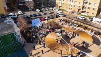 Фотография к новости: Астанада ескі үйлердің орны алаңға айналды