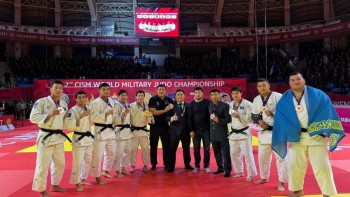 Фотография к новости: Армия дзюдошылары Ташкентте өткен додада үздік үштікке енді