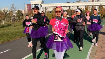 Фотография к новости: Pink Run: Астанада сүт безі обырына қарсы жарыс өтті