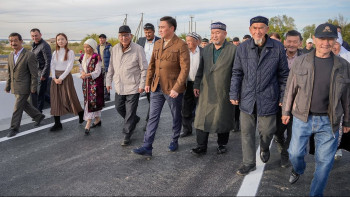 Фотография к новости: Жаңаталаптағы жаңа көпір қолданысқа берілді