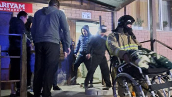 Фотография к новости: Атырауда өрттен 45 адам эвакуацияланды