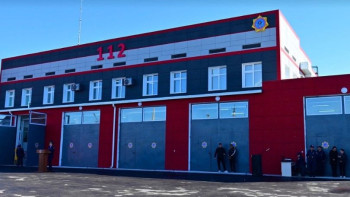 Фотография к новости: Шымкентте жаңа өрт сөндіру депосы ашылды