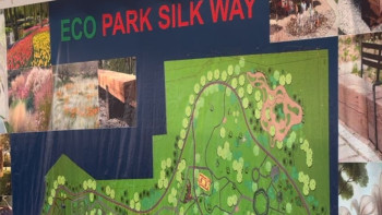 Фотография к новости: Шымкенте бұрынғы қоқыс полигоны орнында экопарк құрылысы басталды