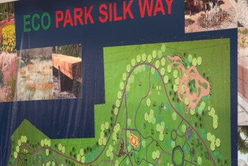 Фотография к новости: Шымкенте бұрынғы қоқыс полигоны орнында экопарк құрылысы басталды