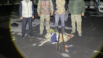 Фотография к новости: Заңсыз аңшылық фактісін табиғат қорғау инспекторлары анықтады