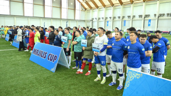 Фотография к новости: Журналистер арасында шағын футболдан MAJILIS CUP – 2024 турнирі басталды