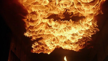 Фотография к новости: Оралда түнгі өрт сөндірілді