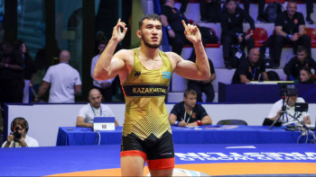 Фотография к новости: Ризабек Айтмұхан әлем чемпионатында жеңіске жетті