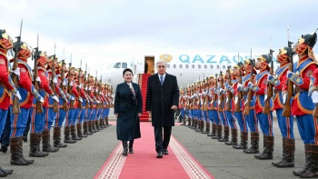 Фотография к новости: Мемлекет басшысы Моңғолияға мемлекеттік сапармен барды