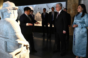 Фотография к новости: Тоқаев Шыңғыс хан ұлттық музейін аралады