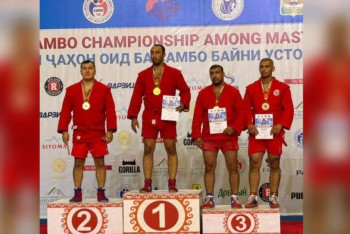 Фотография к новости: Тәртіп сақшысы самбодан әлем чемпионы атанды