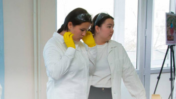 Фотография к новости: Қаныш Сәтбаев атындағы республикалық химия олимпиадасы өтіп жатыр